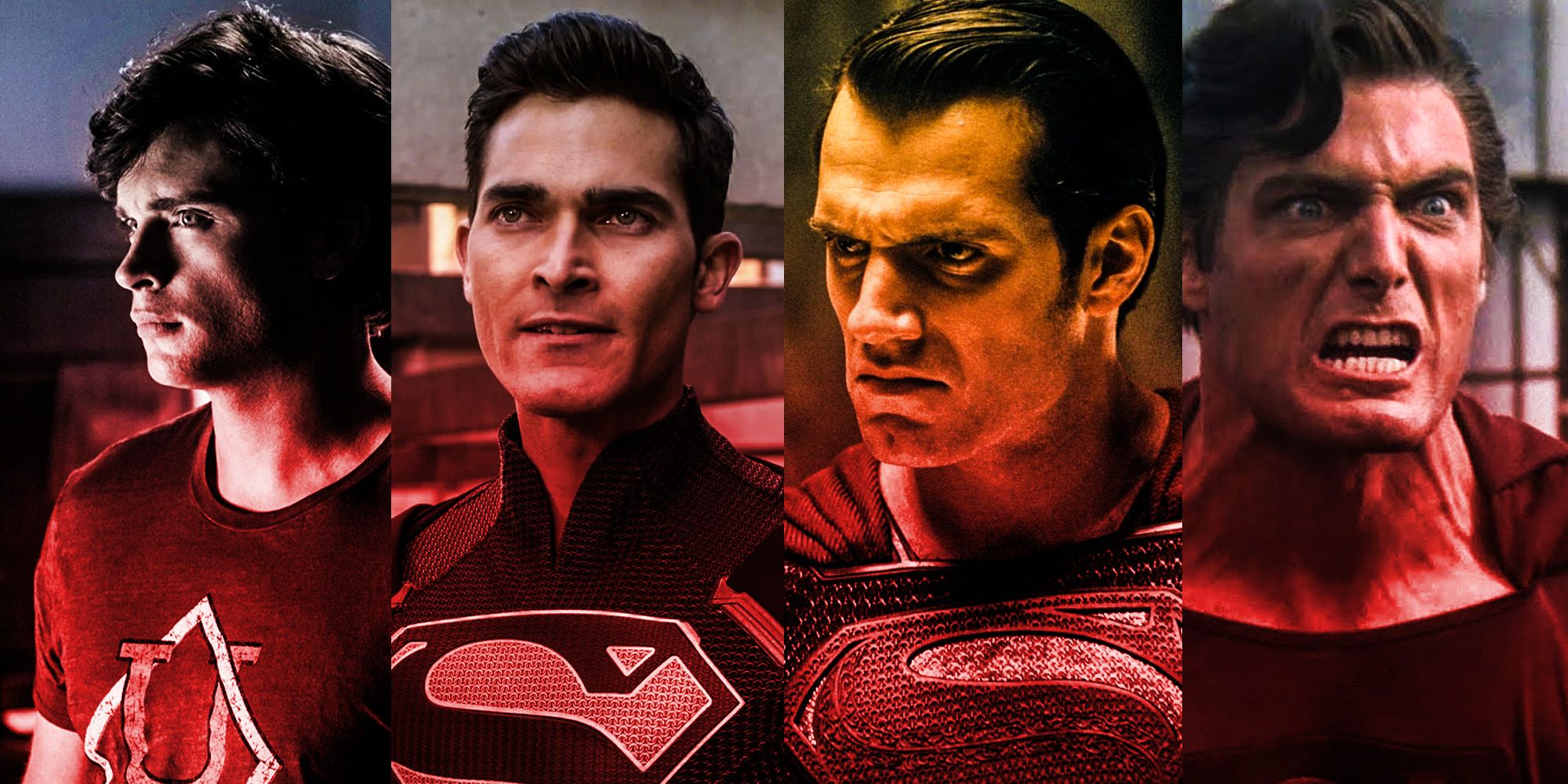 Every Version Of Evil Superman In Live Action Arrowverse Nightmare superman christopher reeves