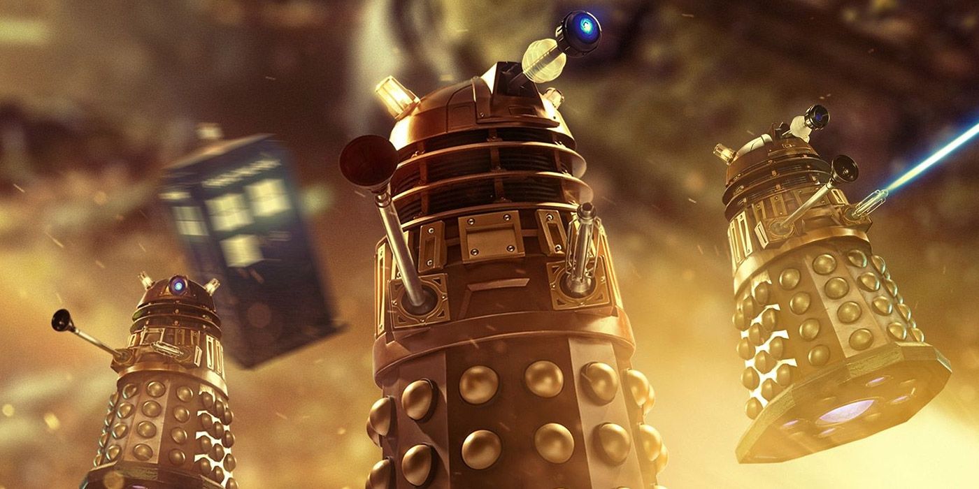An artistic shot of the Daleks from Doctor Who