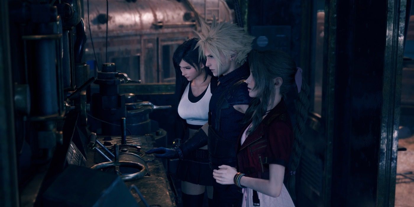 FF7 Remake Aerith Cloud Tifa