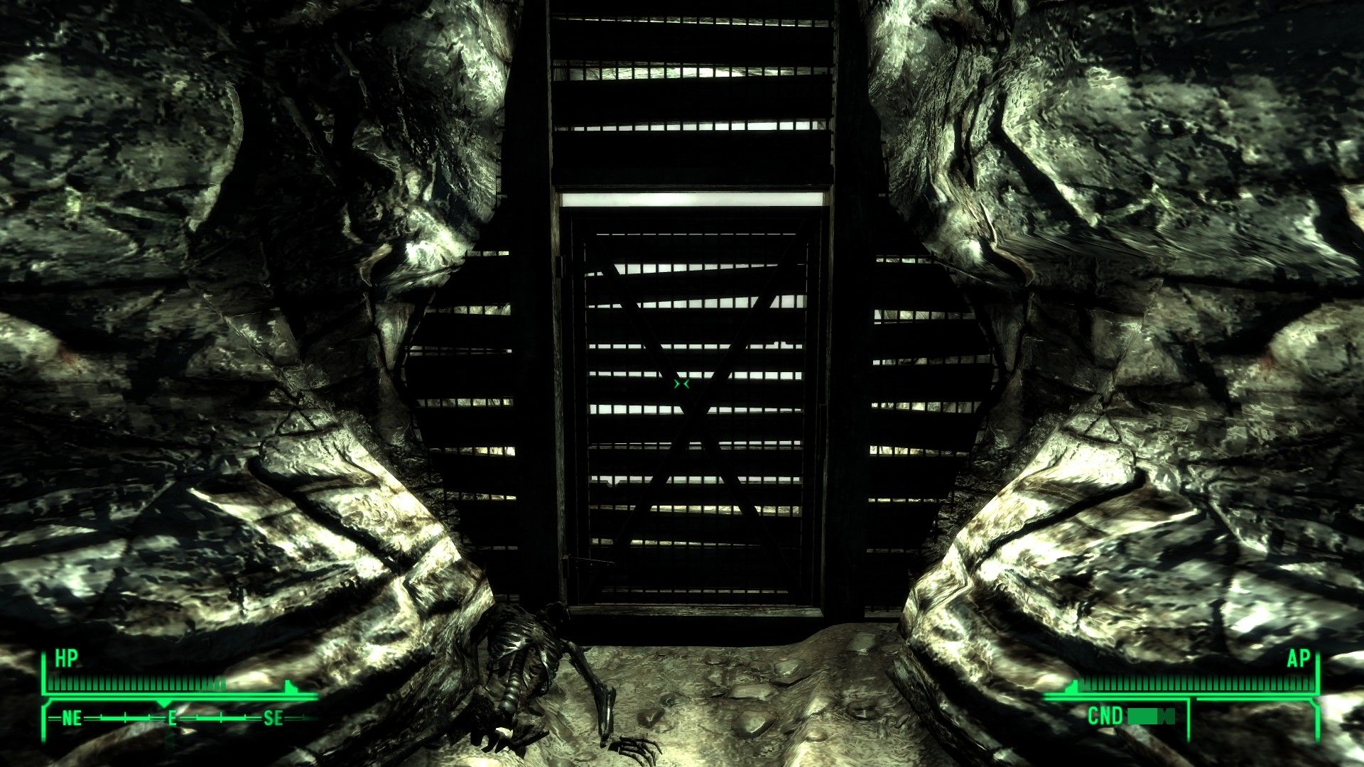 The door leading out of Vault 101 to the Capital Wasteland in Fallout 3