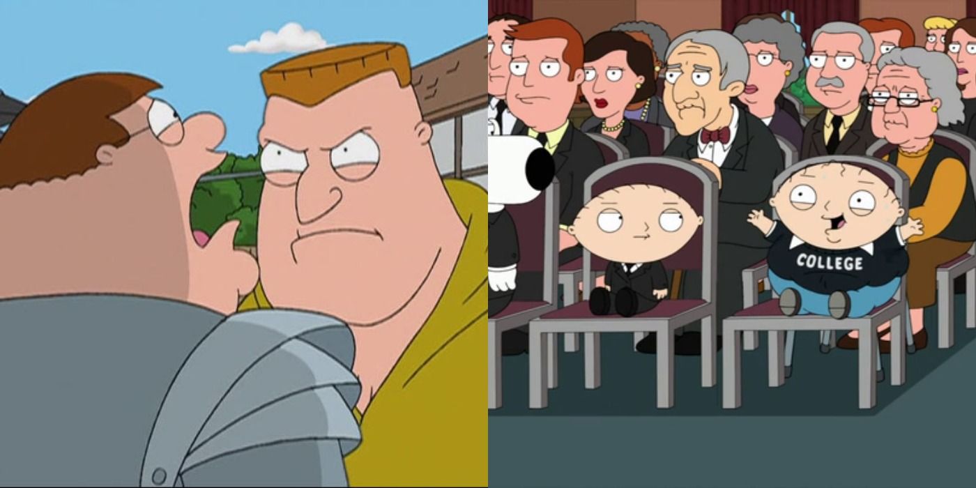 The Quahog Jousting Instructor and Stewie's brother in Family Guy.
