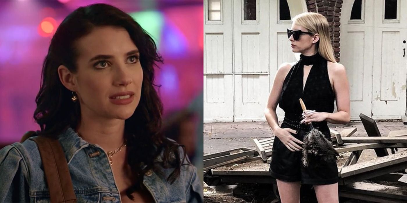 Images of Emma Roberts's characters in AHS 1984 & AHS Apocalypse