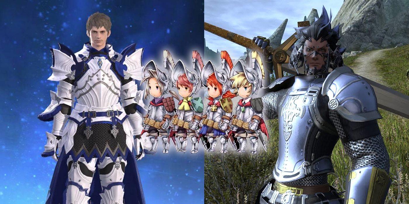 Split image of Knights from Final Fantasy