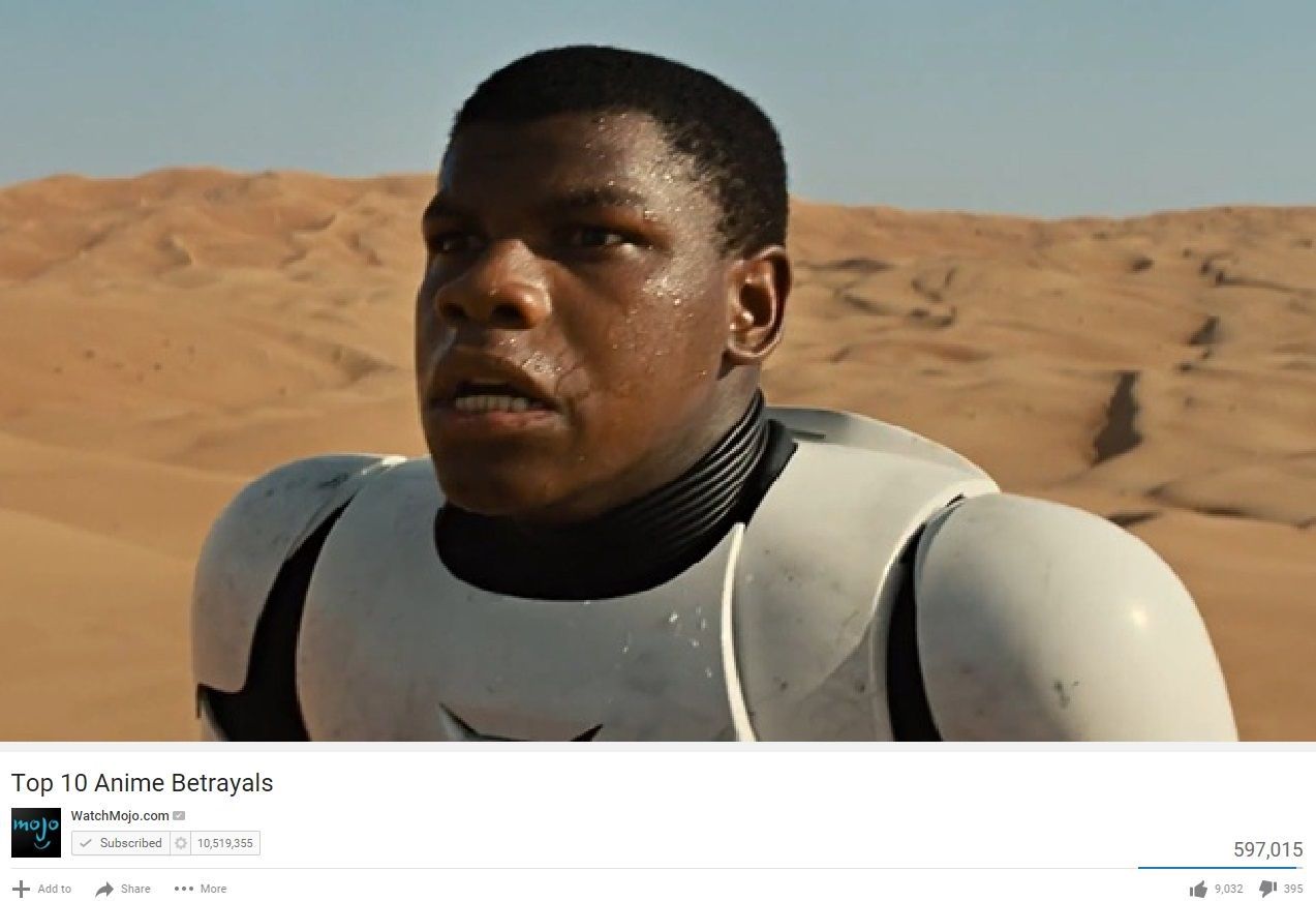 Finn Betrays The Storm Troopers In Anime Betrayal Meme Format