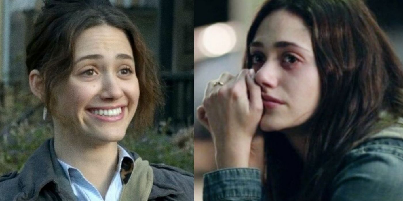 Split image of Fiona from different episodes of Shameless