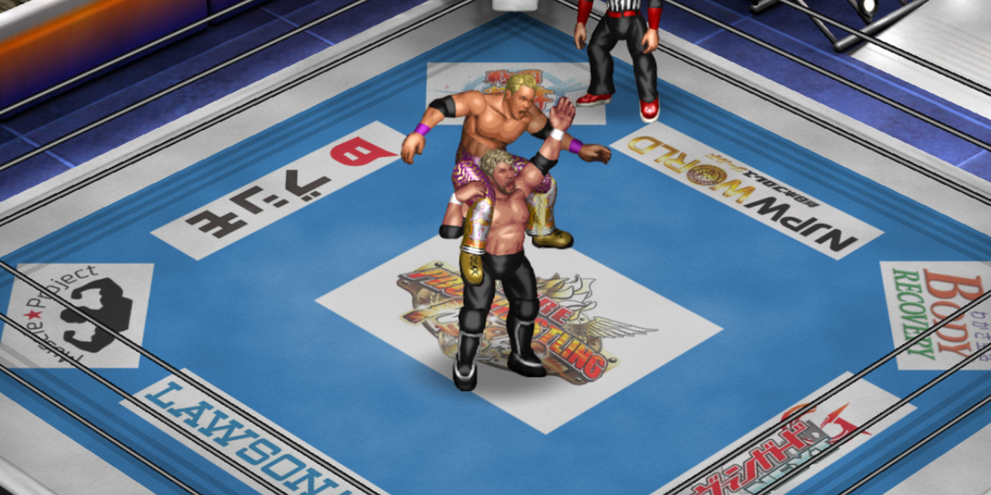 Kenny Omega wrestles Kazuchika Okada in Fire Pro Wrestling World
