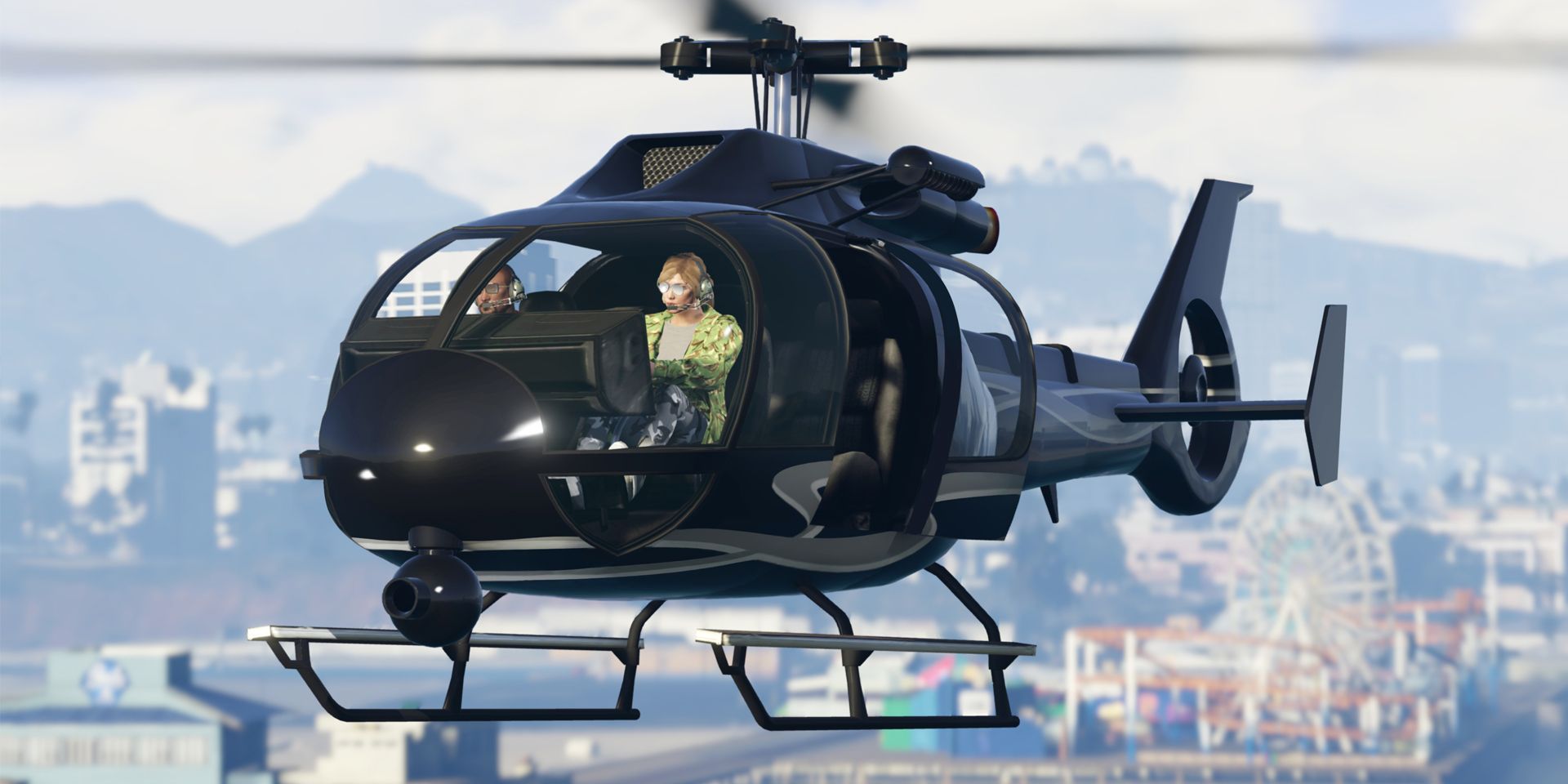 Flying a Helicopter in GTA Online