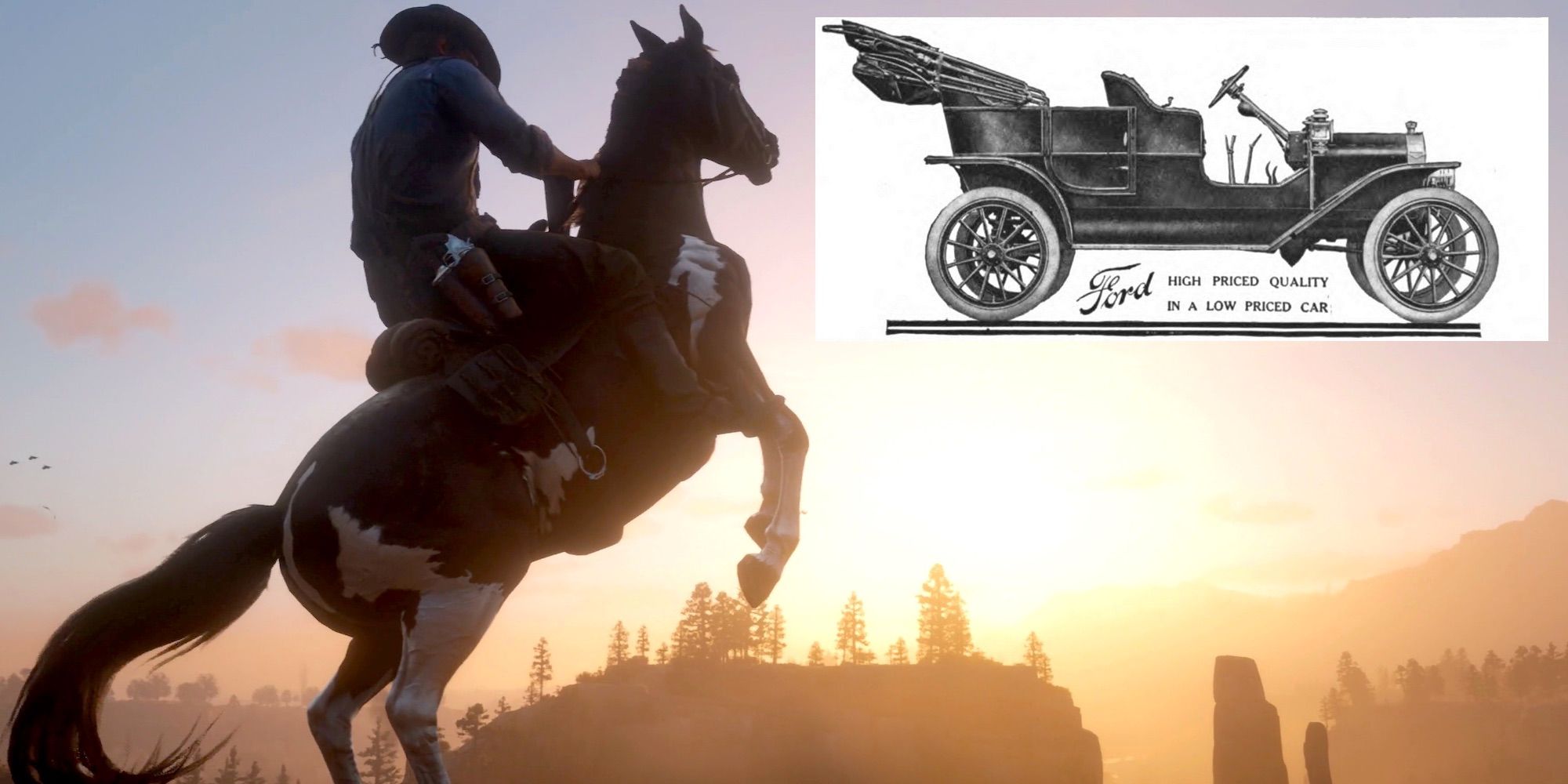 Ford Model T Red Dead Redemption 2 Riding Horses.