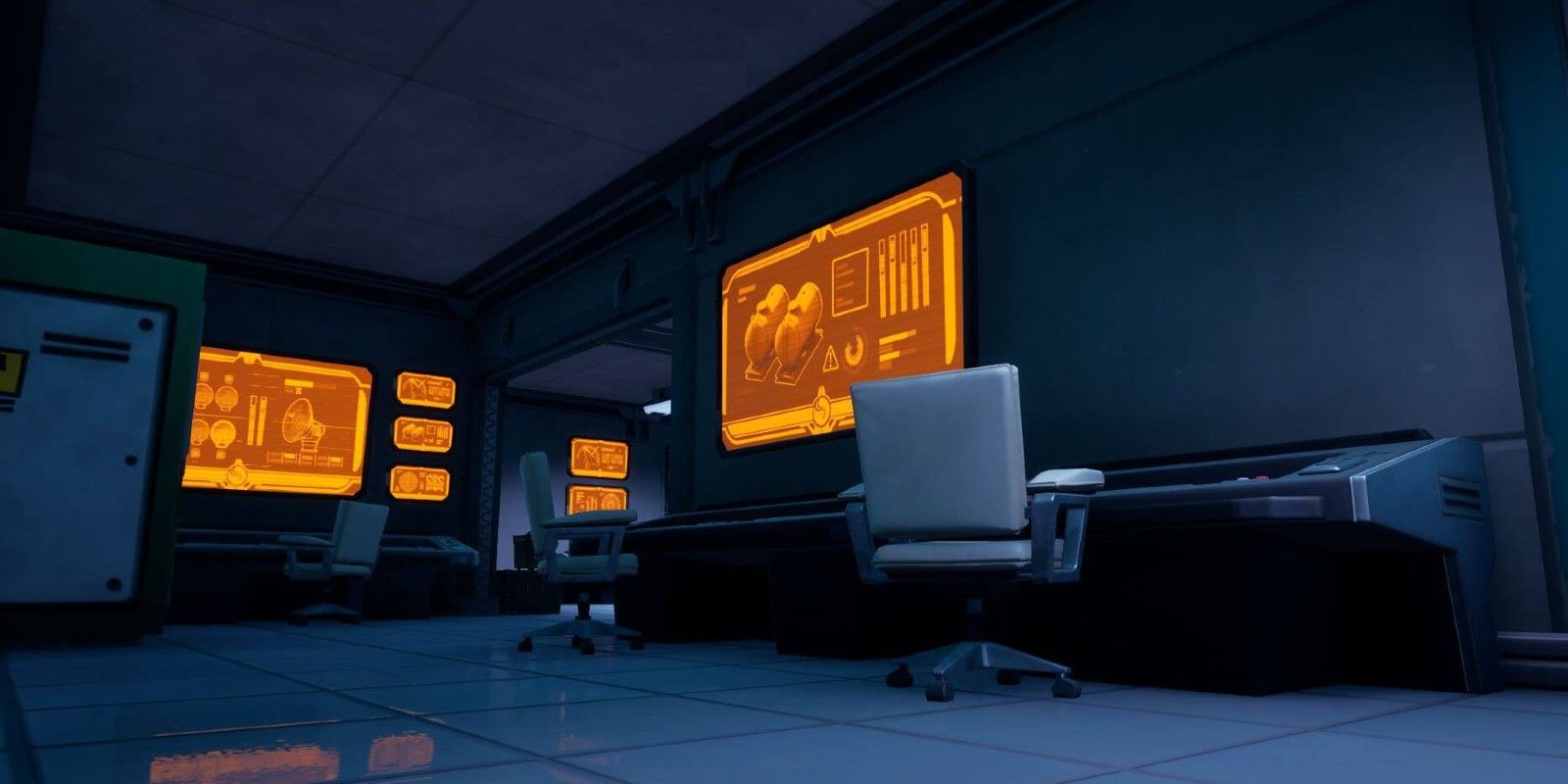 Equipment inside a Satellite Station in Fortnite Season 7