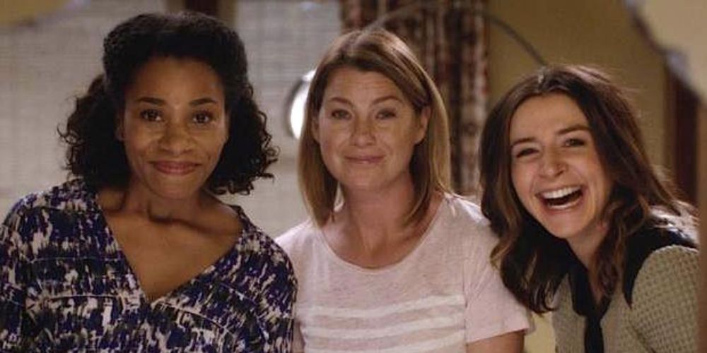 Maggie, Meredith, and Amelia smashing the wall in Grey&rsquo;s Anatomy