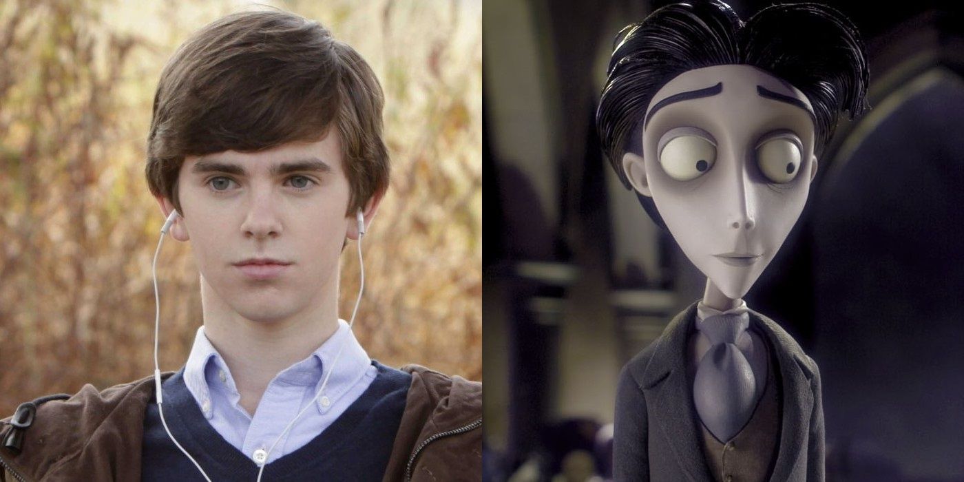 Freddie Highmore and Victor in Corpse Bride