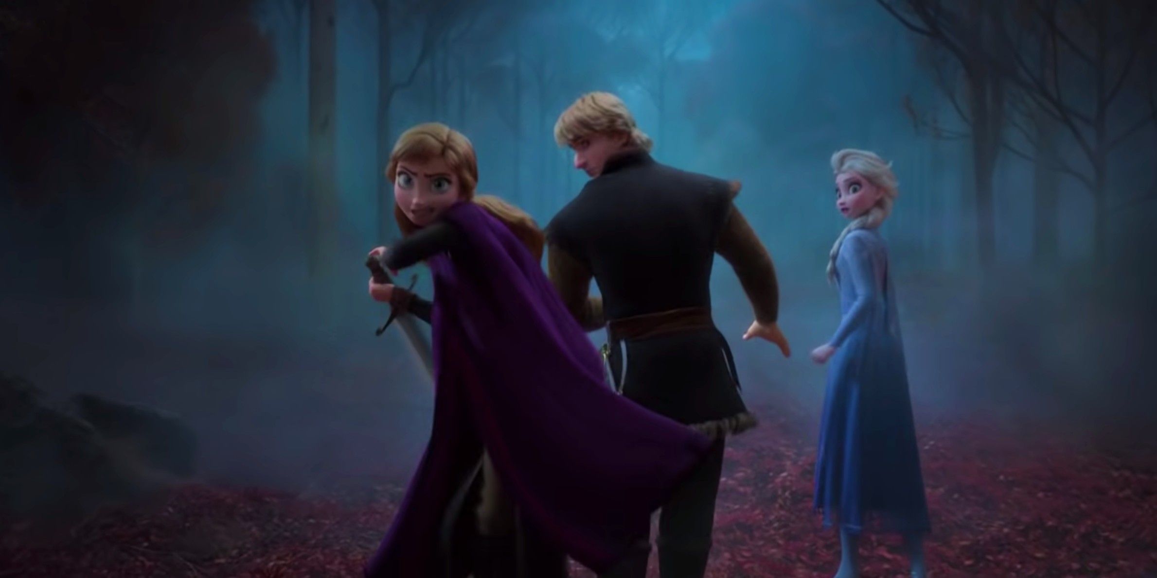 Frozen 2 teaser trailer Anna sword moment