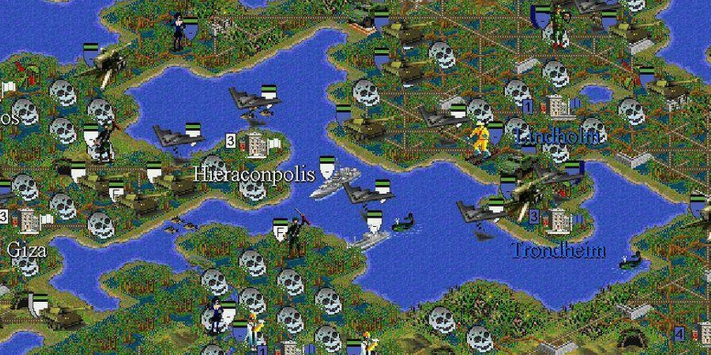 Gameplay from Civilization II