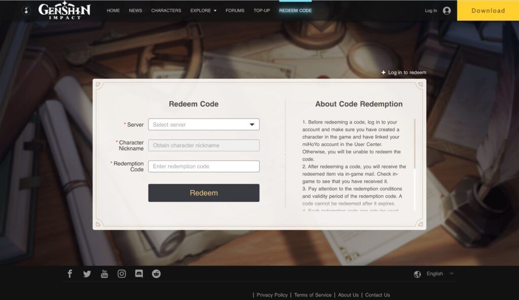 Every New Promo Code for Genshin Impact (June 2021)