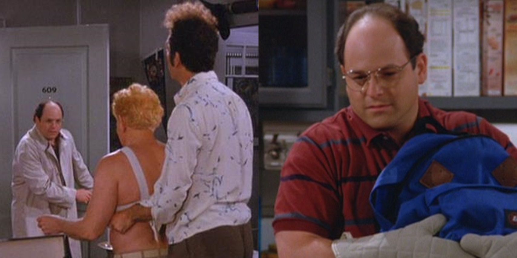 George, Frank, and Kramer in Seinfeld