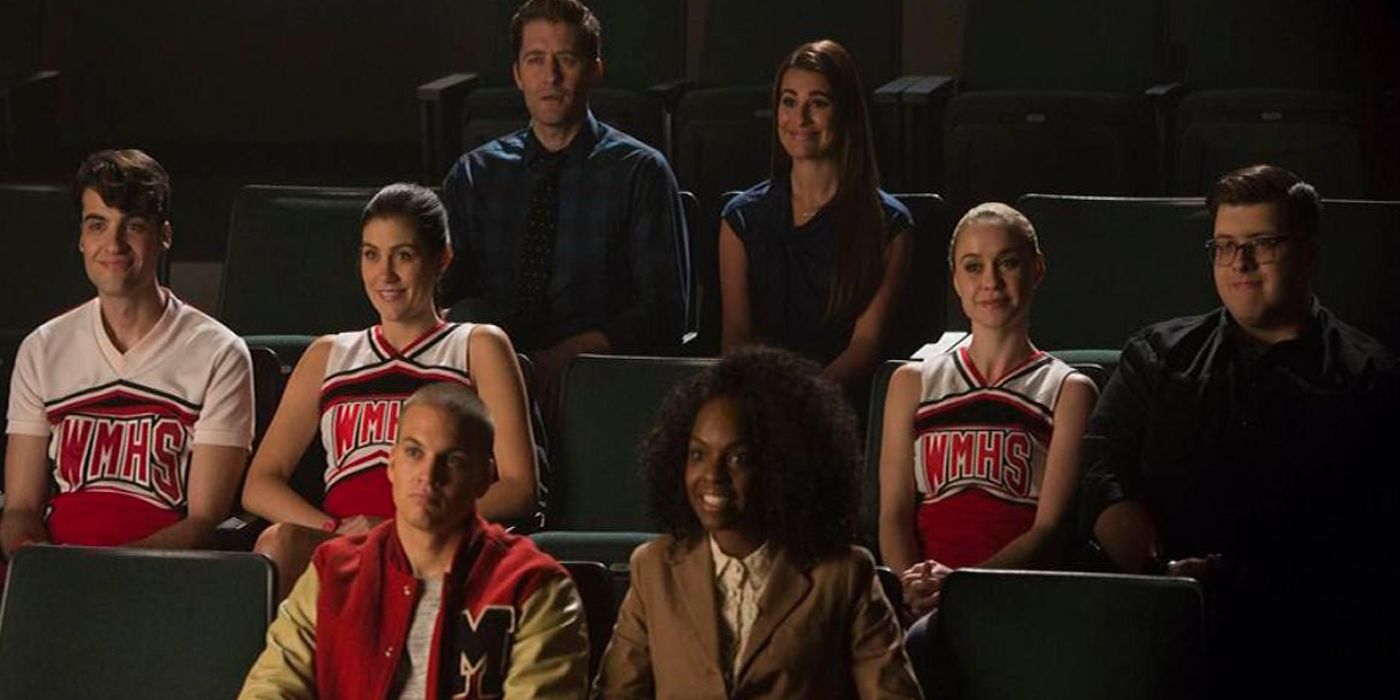 Glee Season 6 Newbies Will Schuester Rachel Berry Mason Madison Kitty Rodrick Spencer Jane