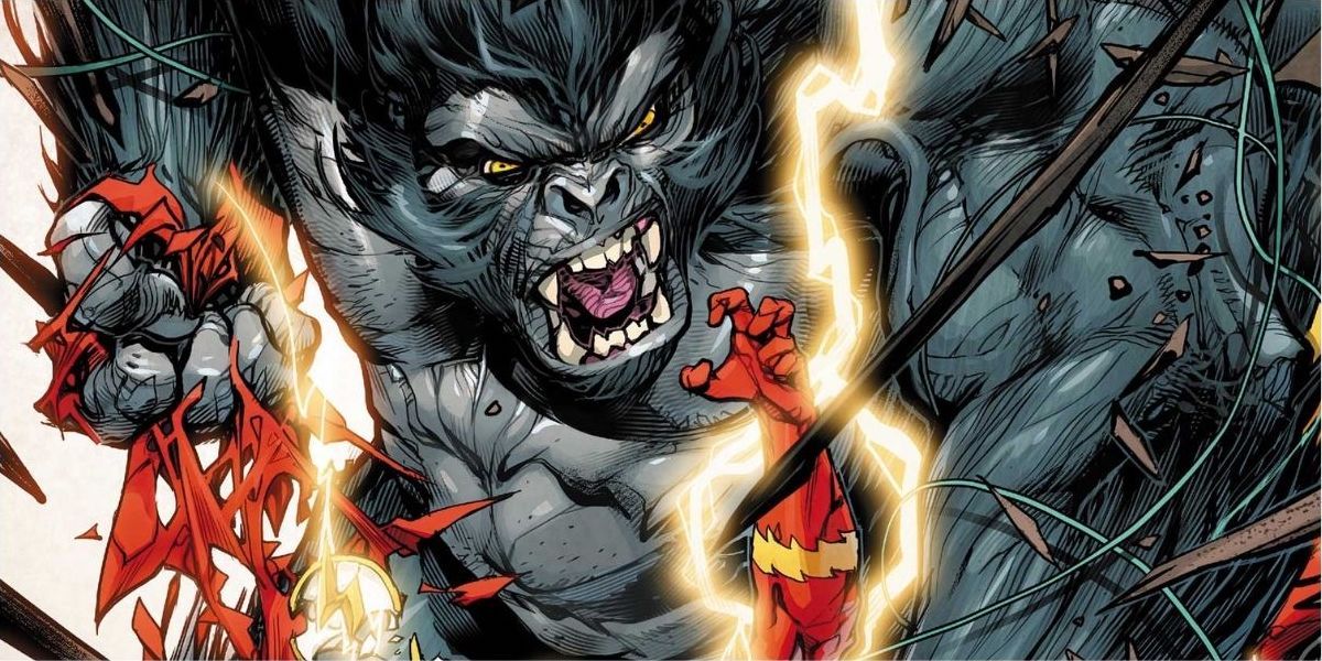 Gorilla Grodd brutally beats down the Flash