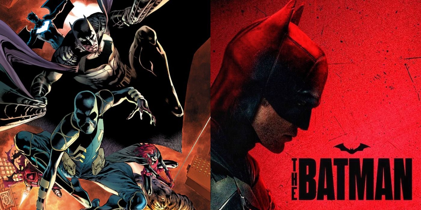 The Gotham Knights in Detective Comics and poster for The Batman