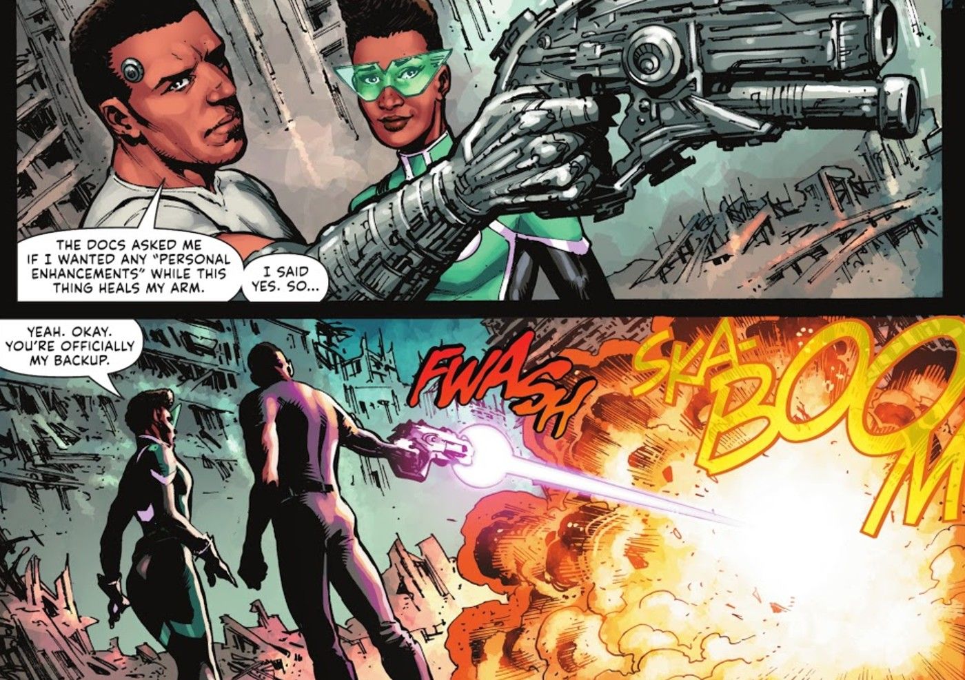 Green Lantern Simon Baz Cyborg