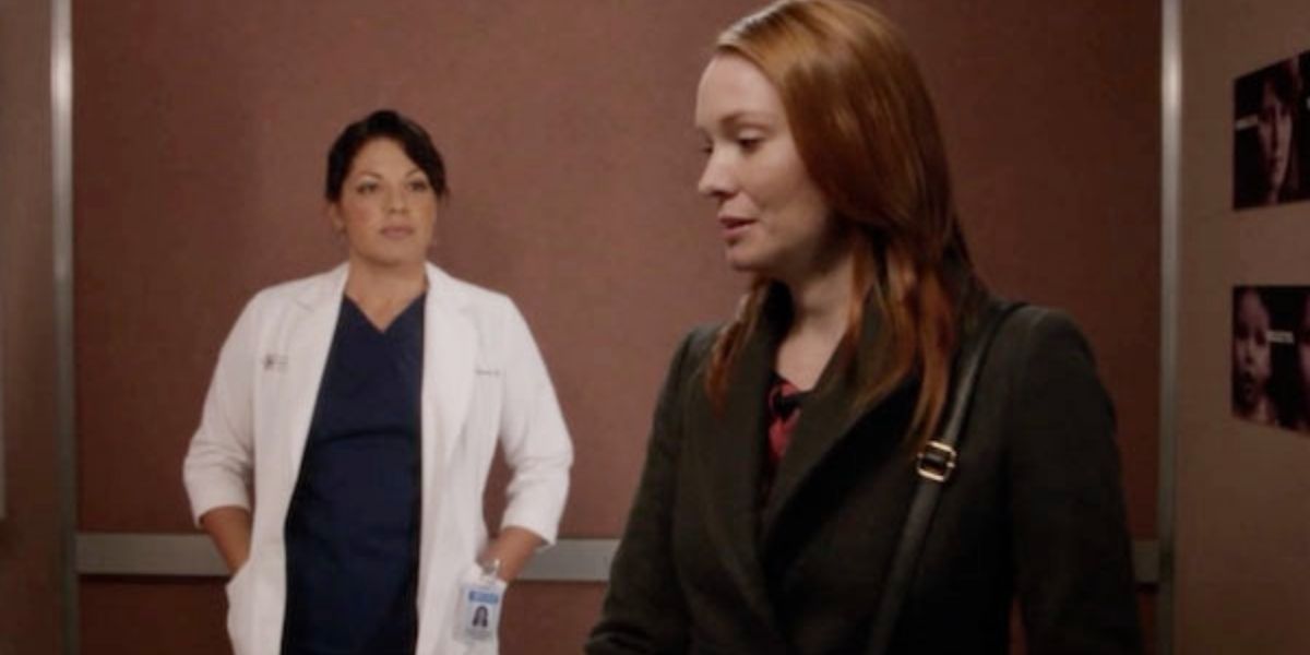 Callie and Penny meet in the elevator