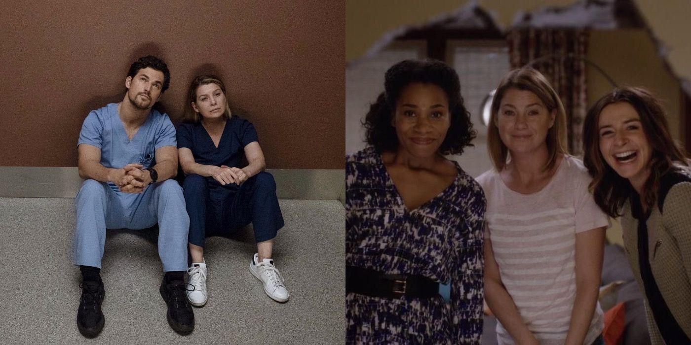 Meredith and her intern sitting on the floor; Meredith, Amelia, And Maggie bonding together