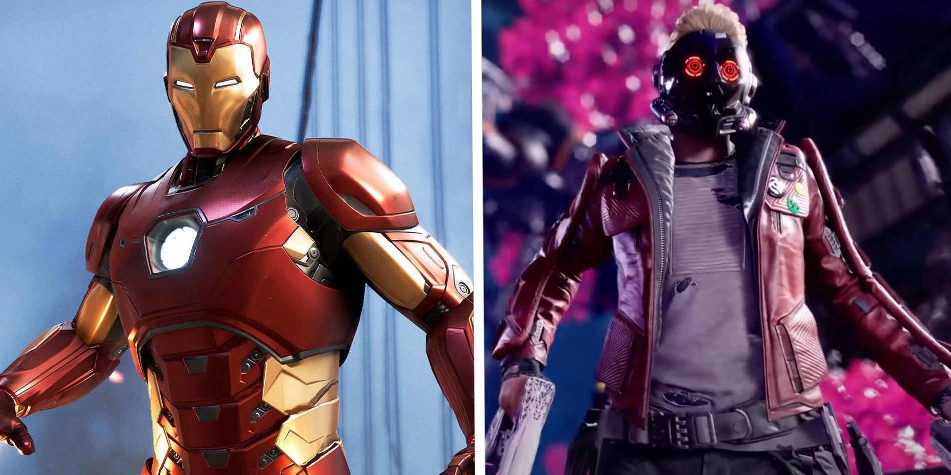 Iron Man and Star-Lord stand together