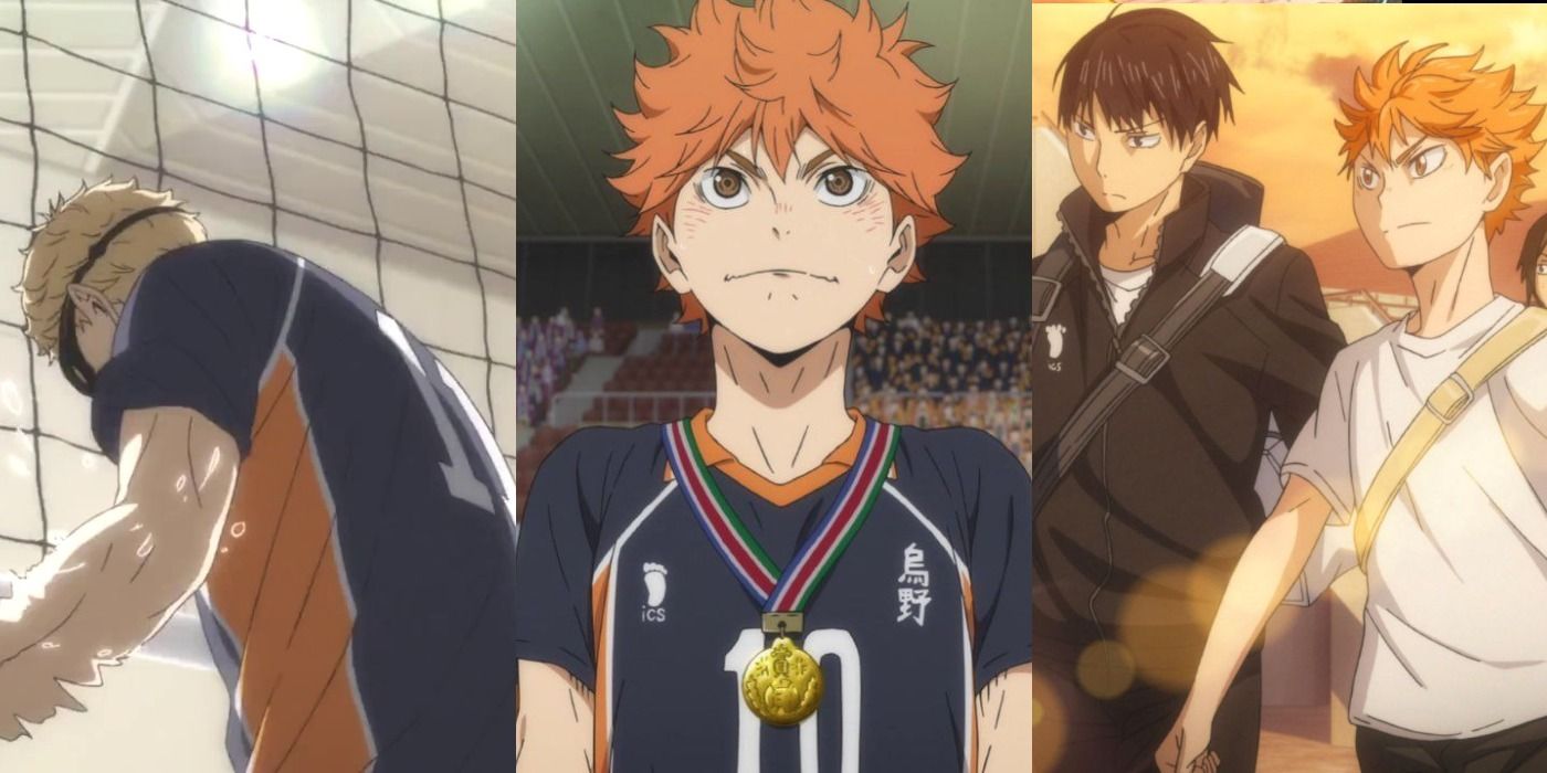 Collage of characters from Haikyuu