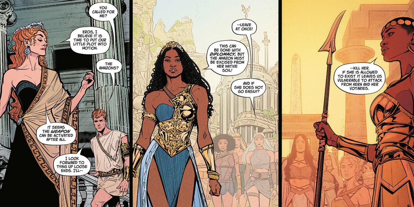 Hera, Eros, Nubia, and Faruka in Wonder Girl #1.