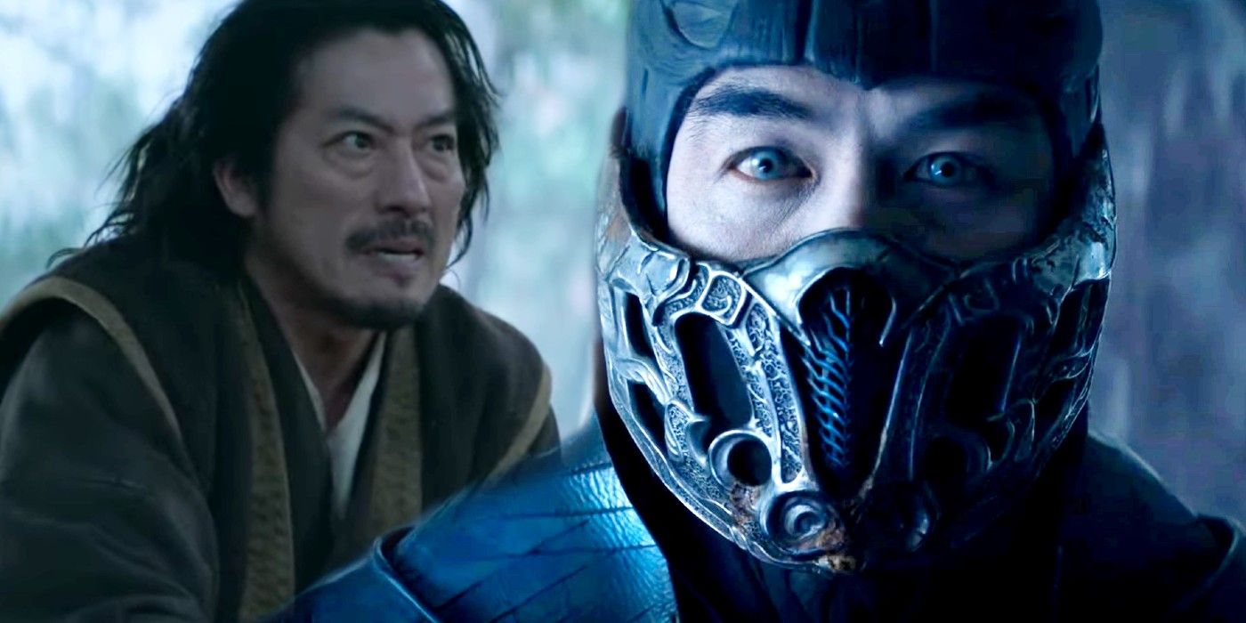 Hiroyuki Sanada as Hanzo Scorpion and Joe Taslim as Bi Han Sub Zero in Mortal Kombat