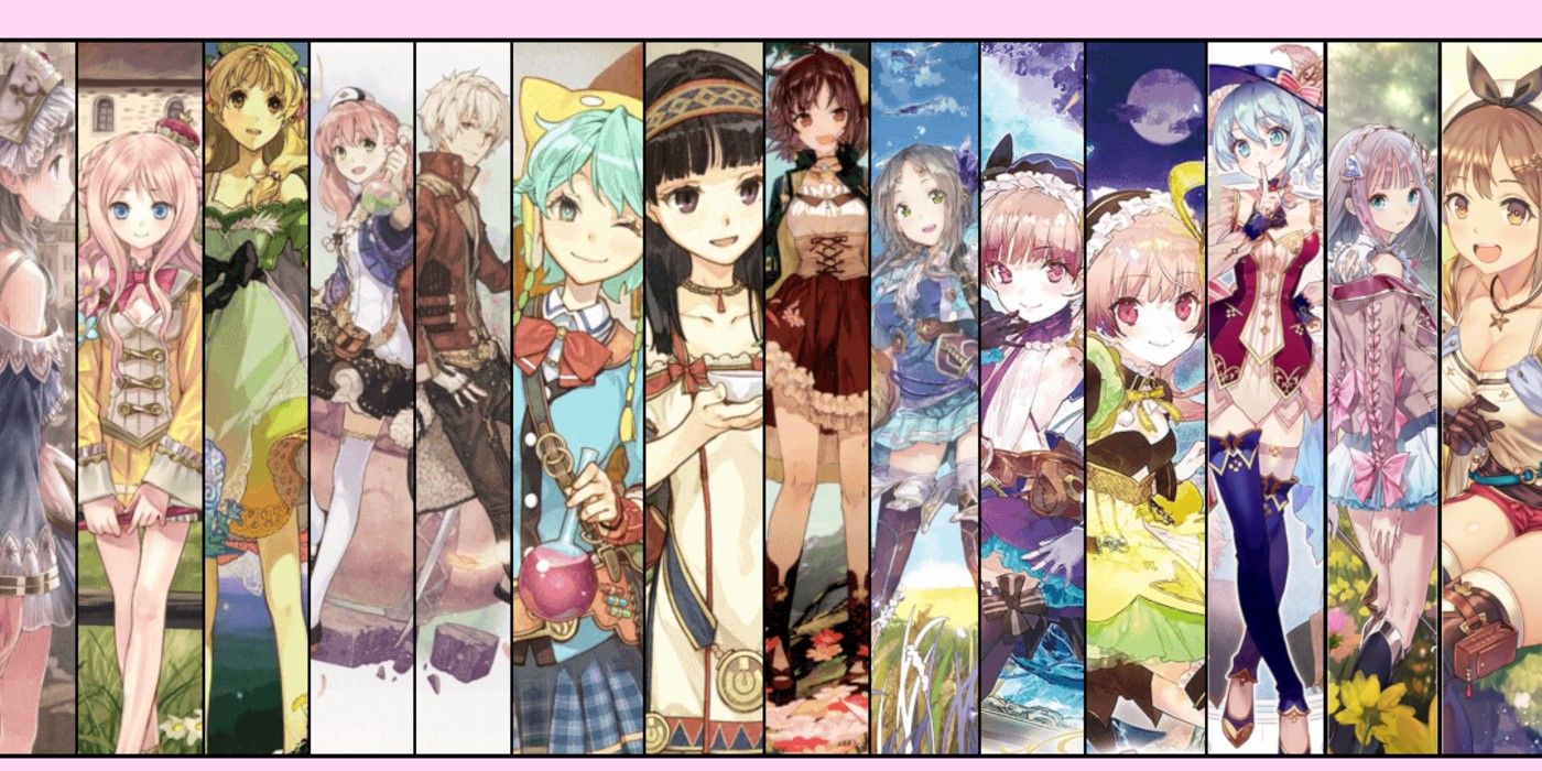 How The Atelier RPG Series Has More Entries Than Final Fantasy - Recent Atelier Protagonist Collage Image