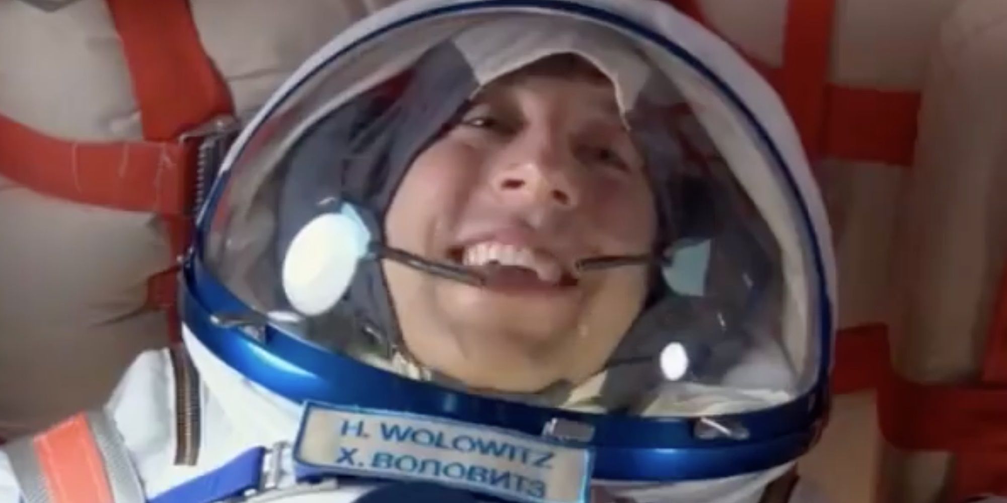 Howard in his astronaut suit in The Big Bang Theory