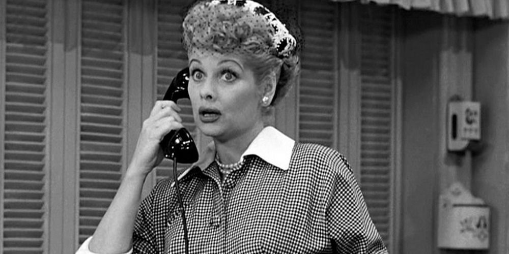 Lucille Ball on the phone in I Love Lucy