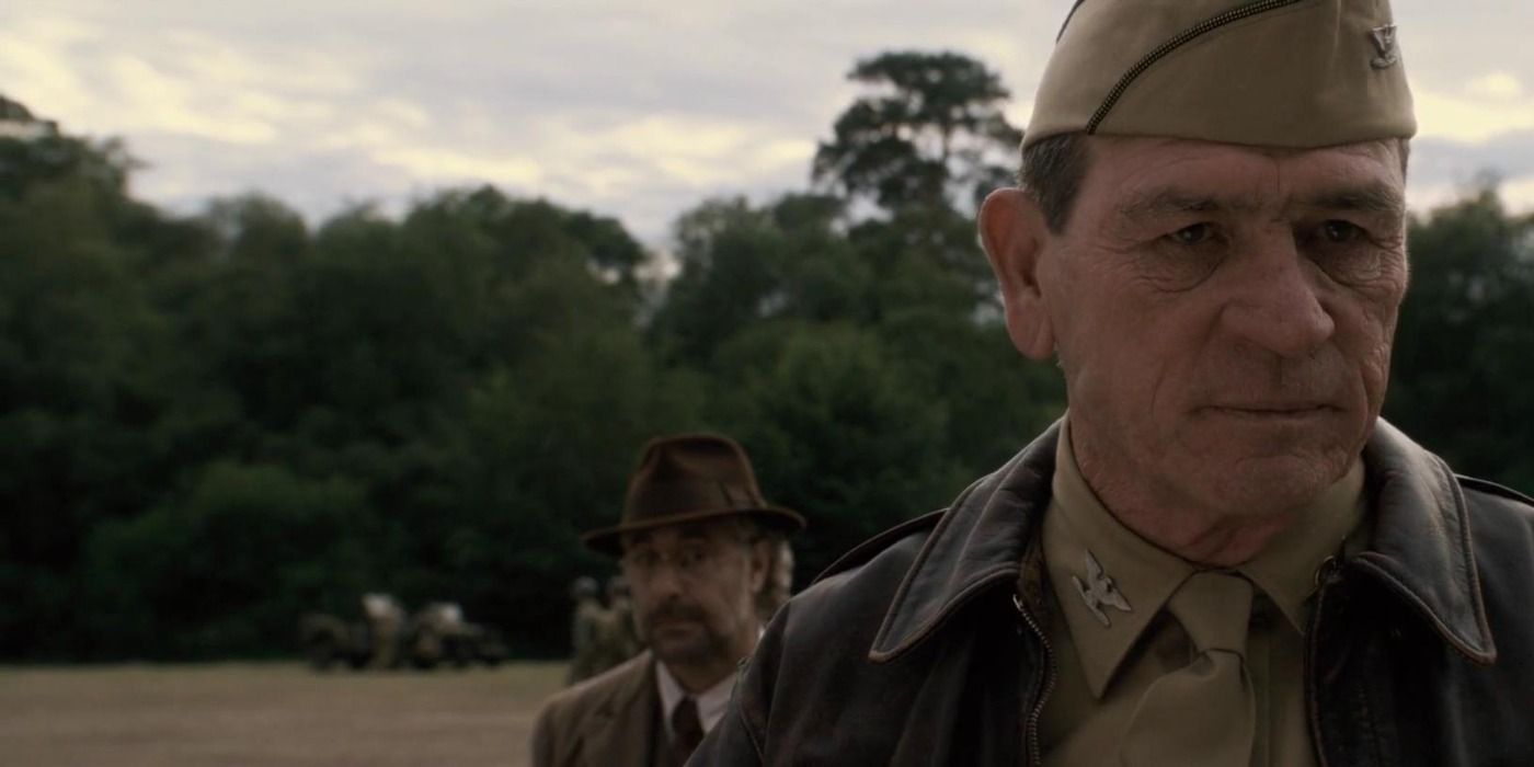 Chester Phillips standing in a field in Captain America