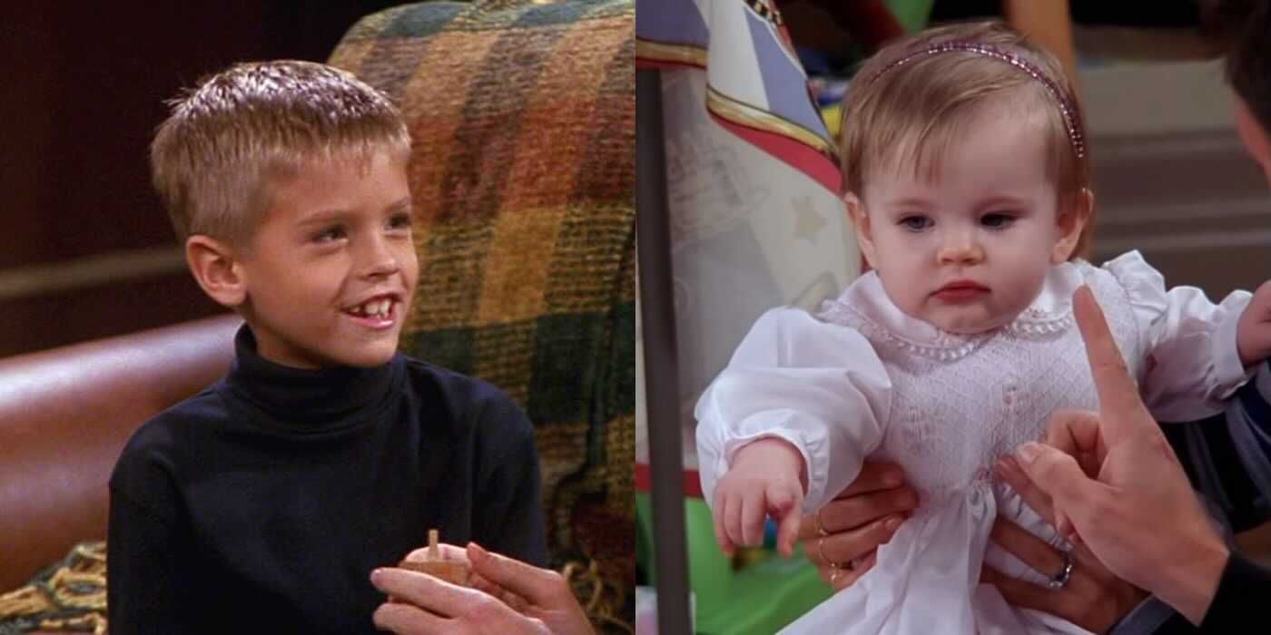 Side by side image of Ben and Emma from Friends