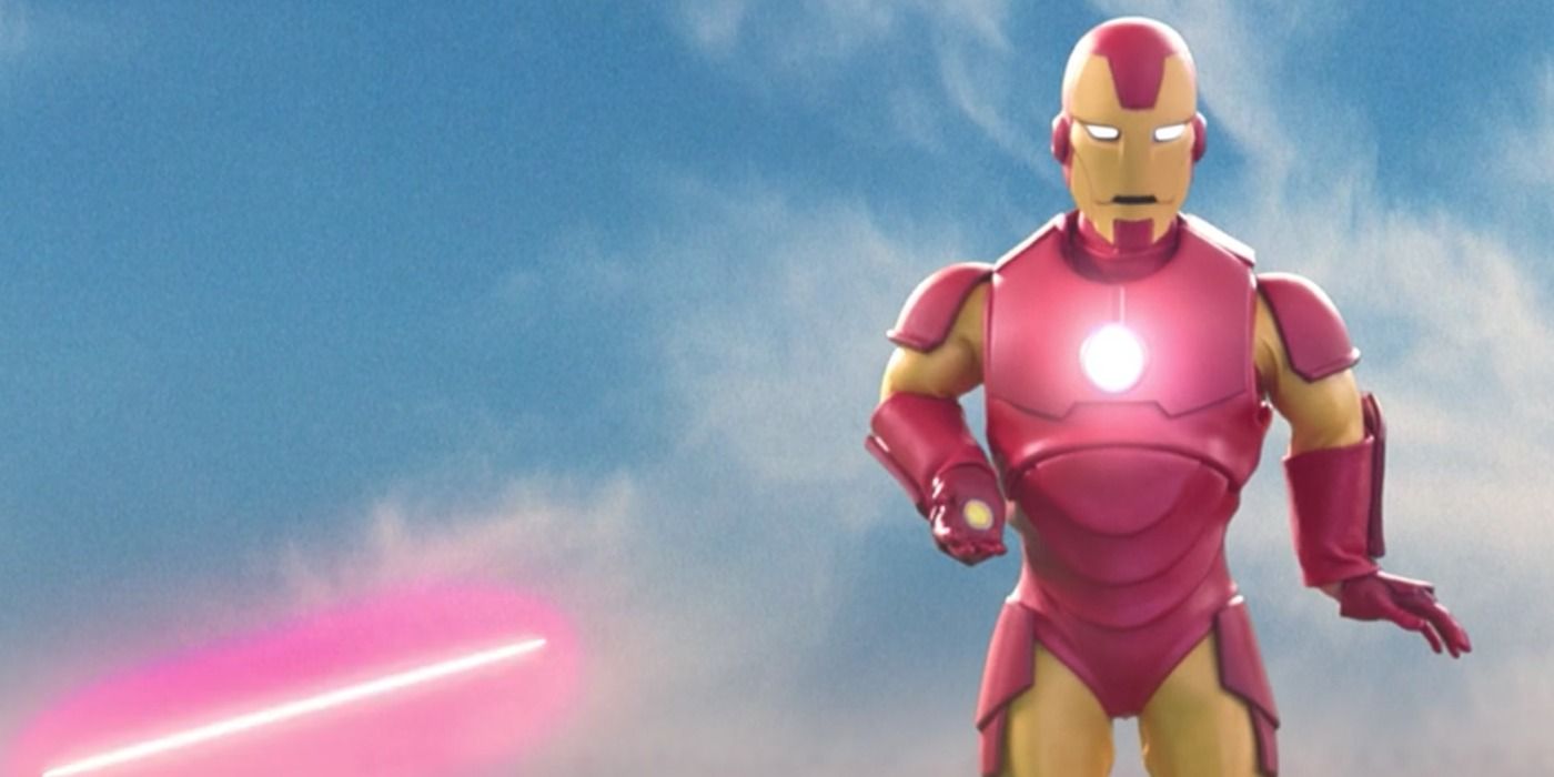Iron Man fighting MODOK.