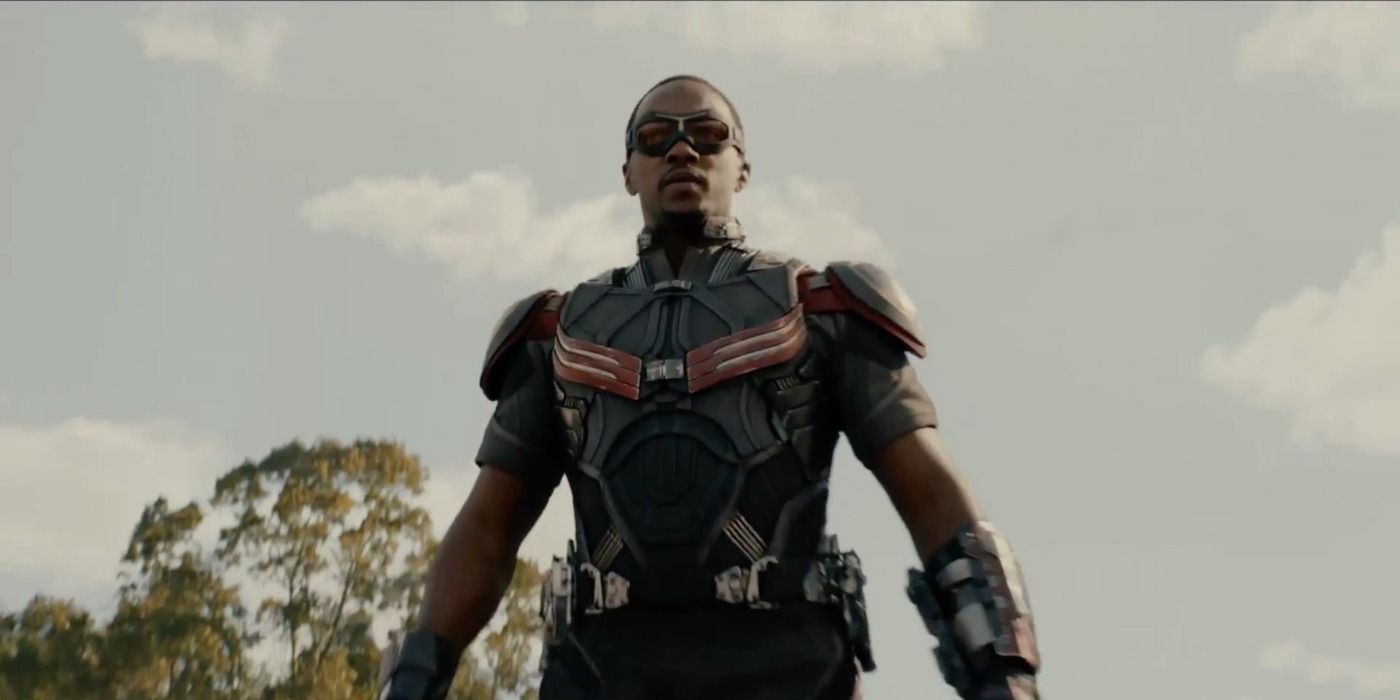 Sam standing in the field of the Avengers Compound in Ant-Man