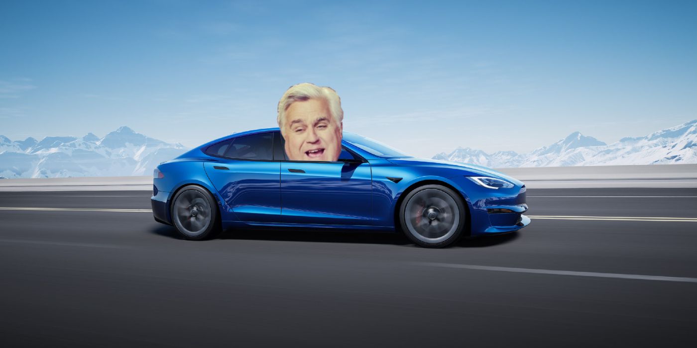 Jay Leno In Tesla Model S Plaid Beats Bugatti Quarter Mile World Record