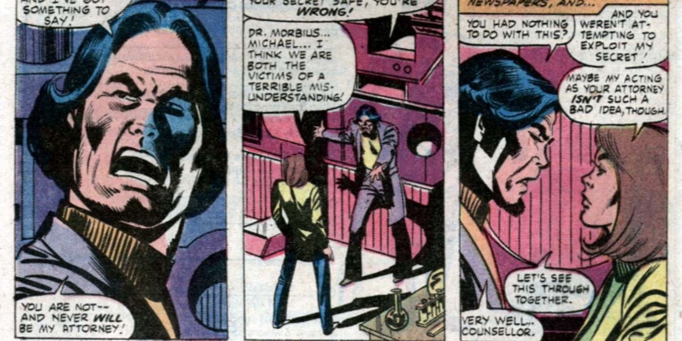 Jennifer Walters confronts Morbius in She-Hulk #12.
