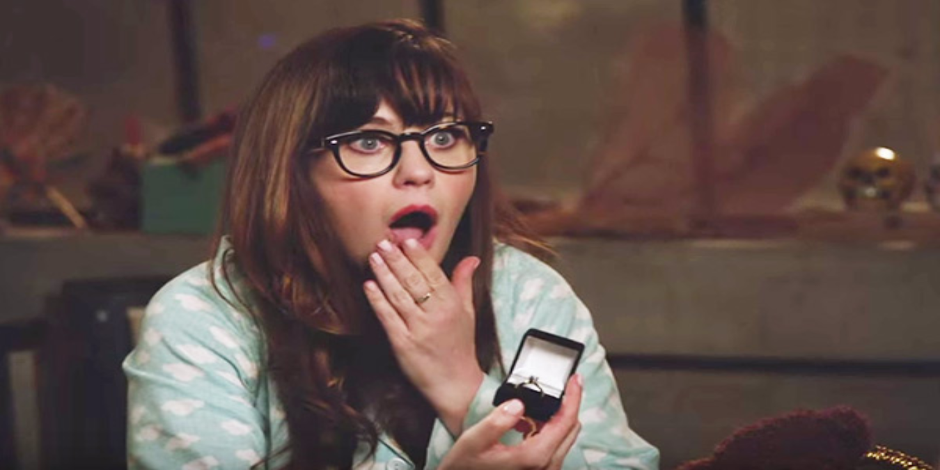 Jess finds the ring in her room on New Girl