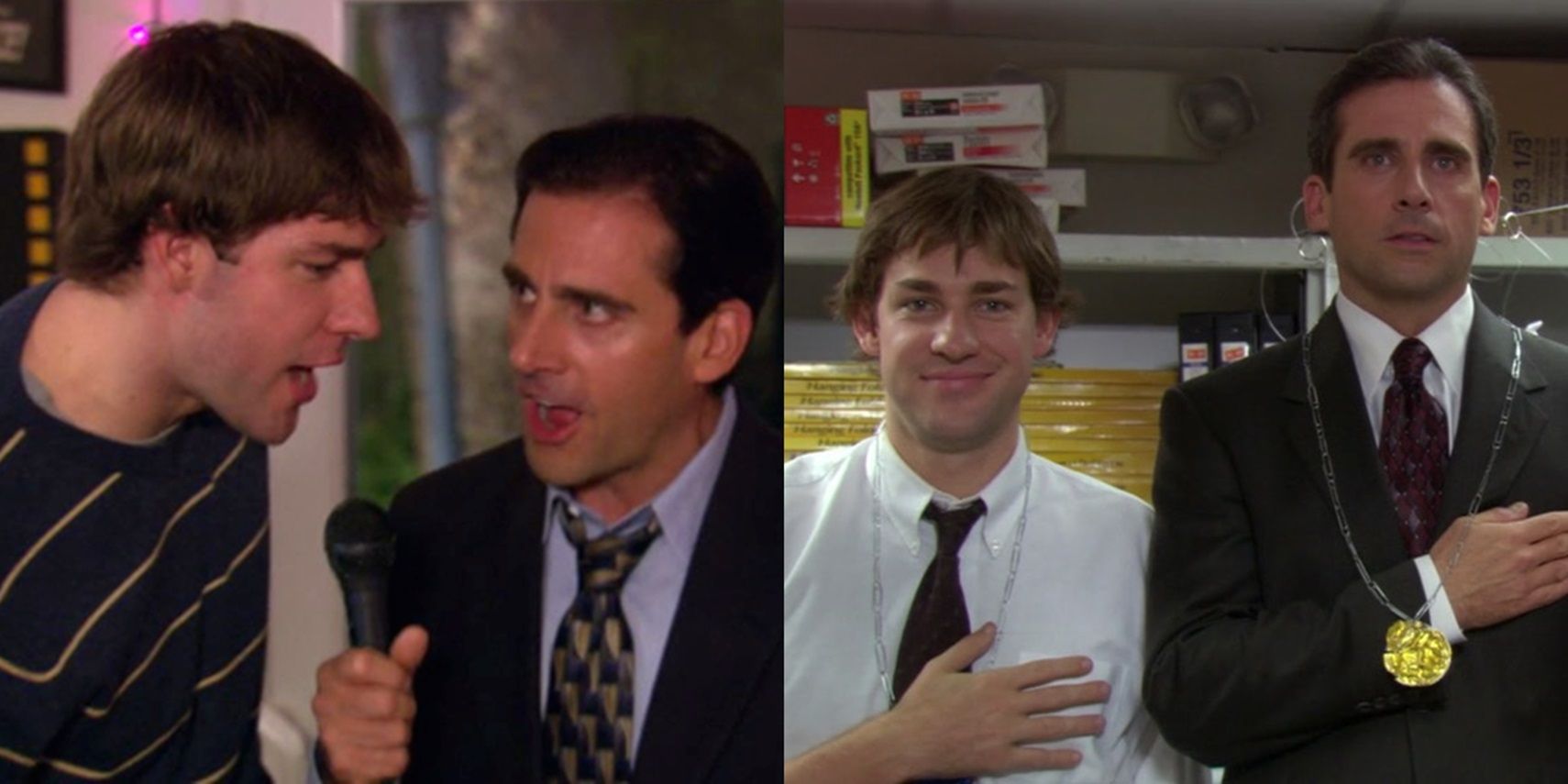Jim and Michael in The Office