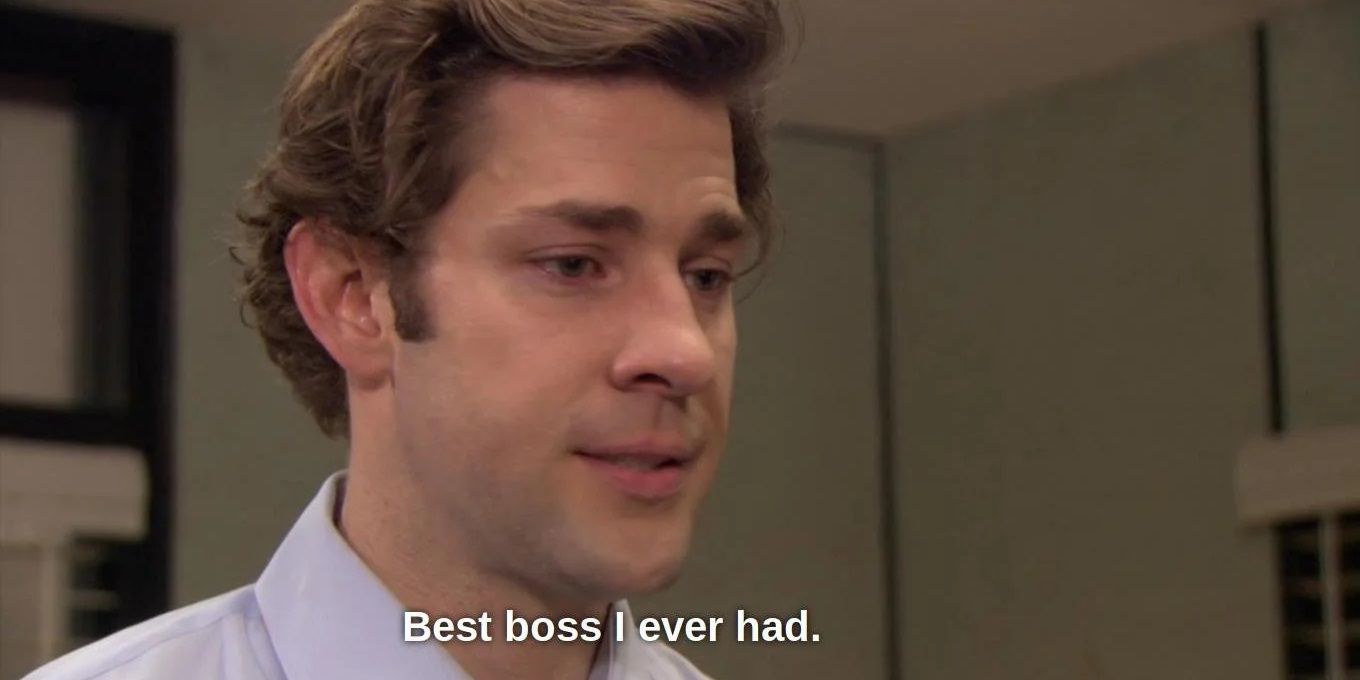 Jim says goodbye to Michael in The Office
