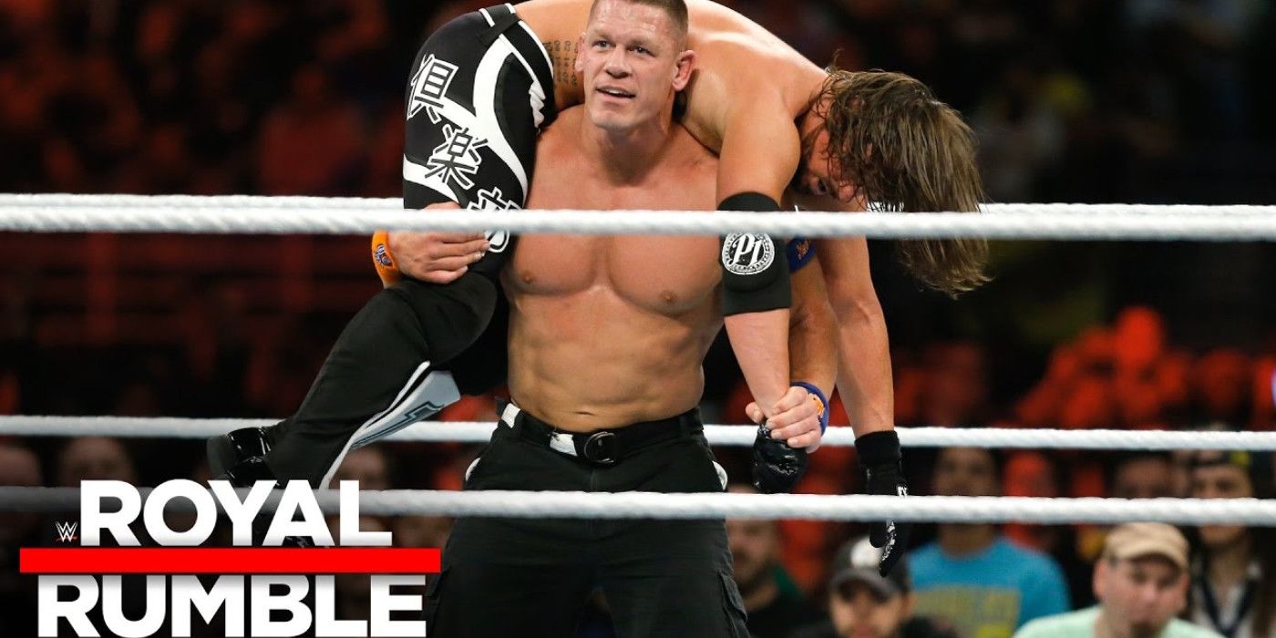 John Cena vs AJ Styles at WWE Royal Rumble 2017