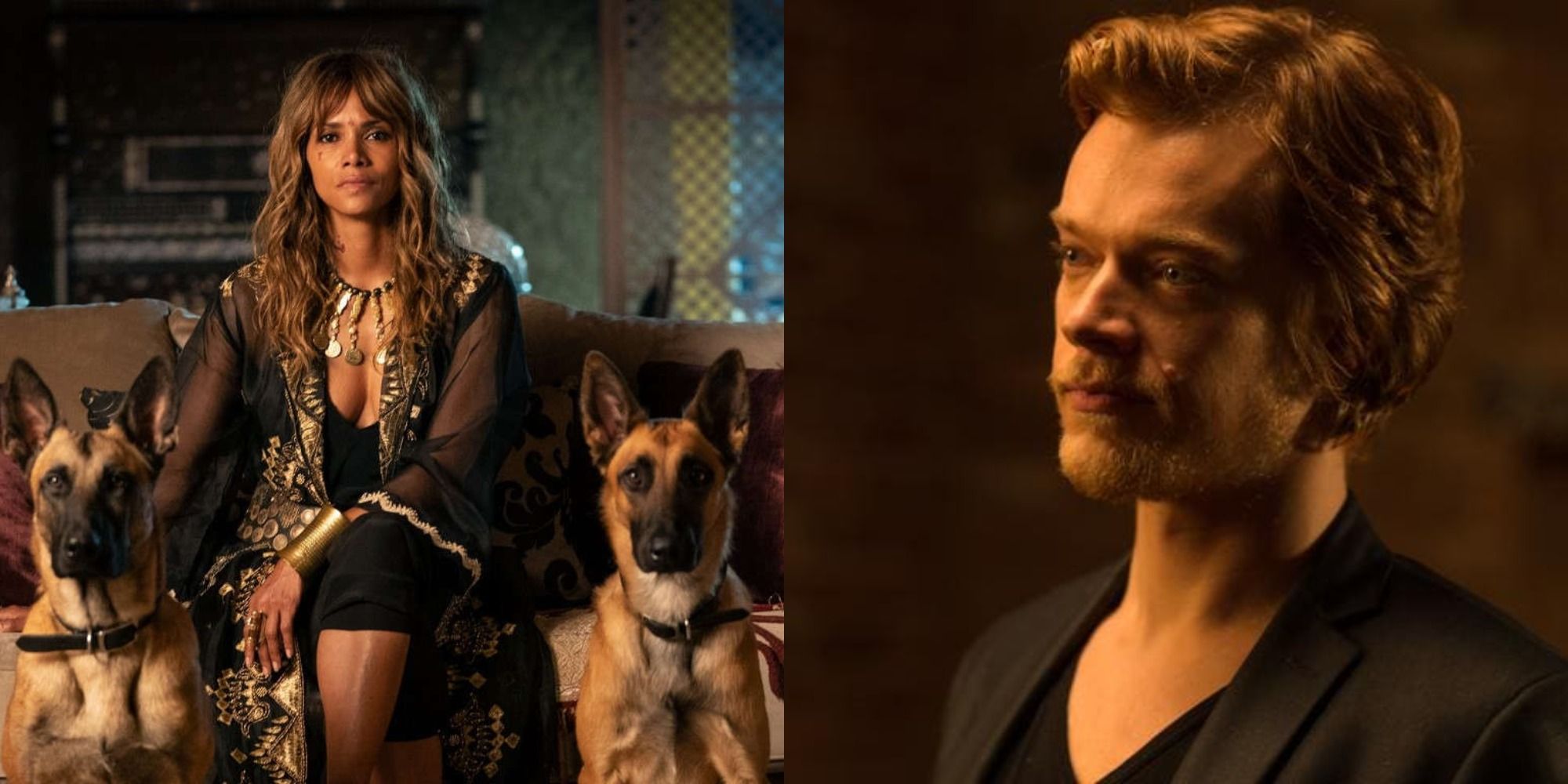 Split image depicting Sofia and Iosef from the John Wick franchise