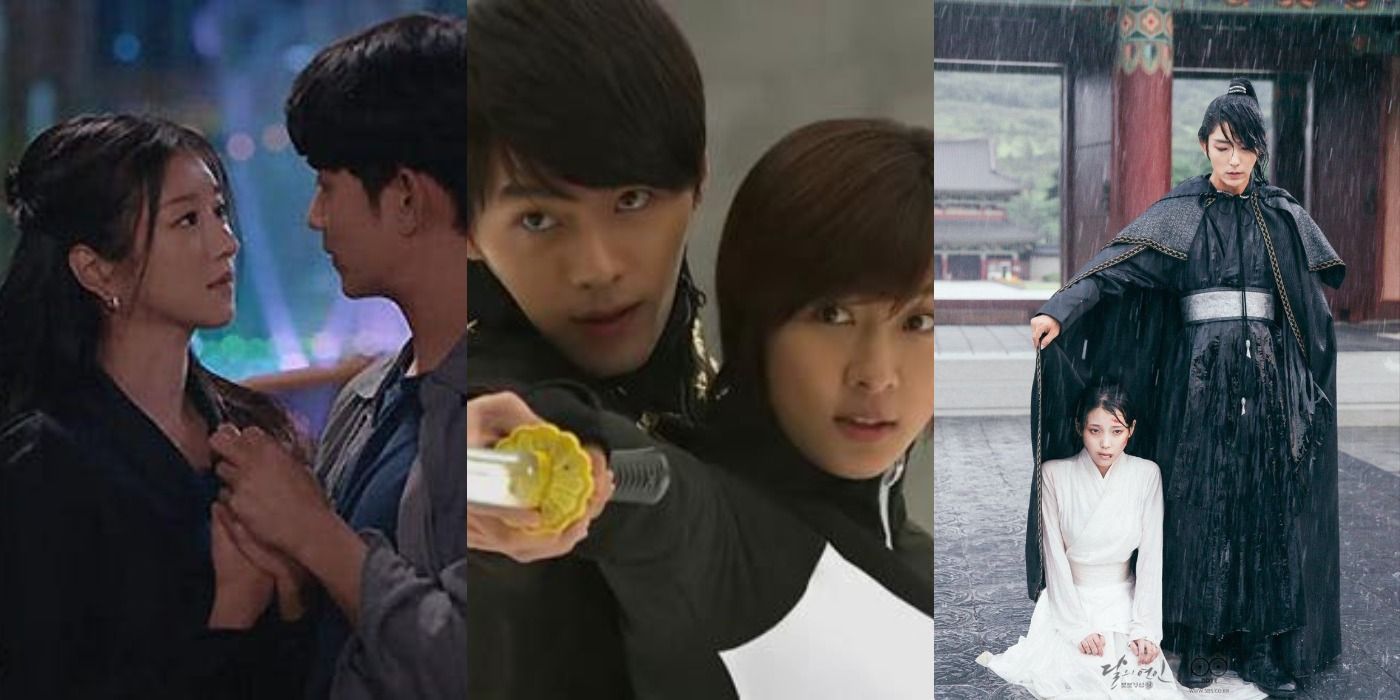 Split image of K-Drama lead actors