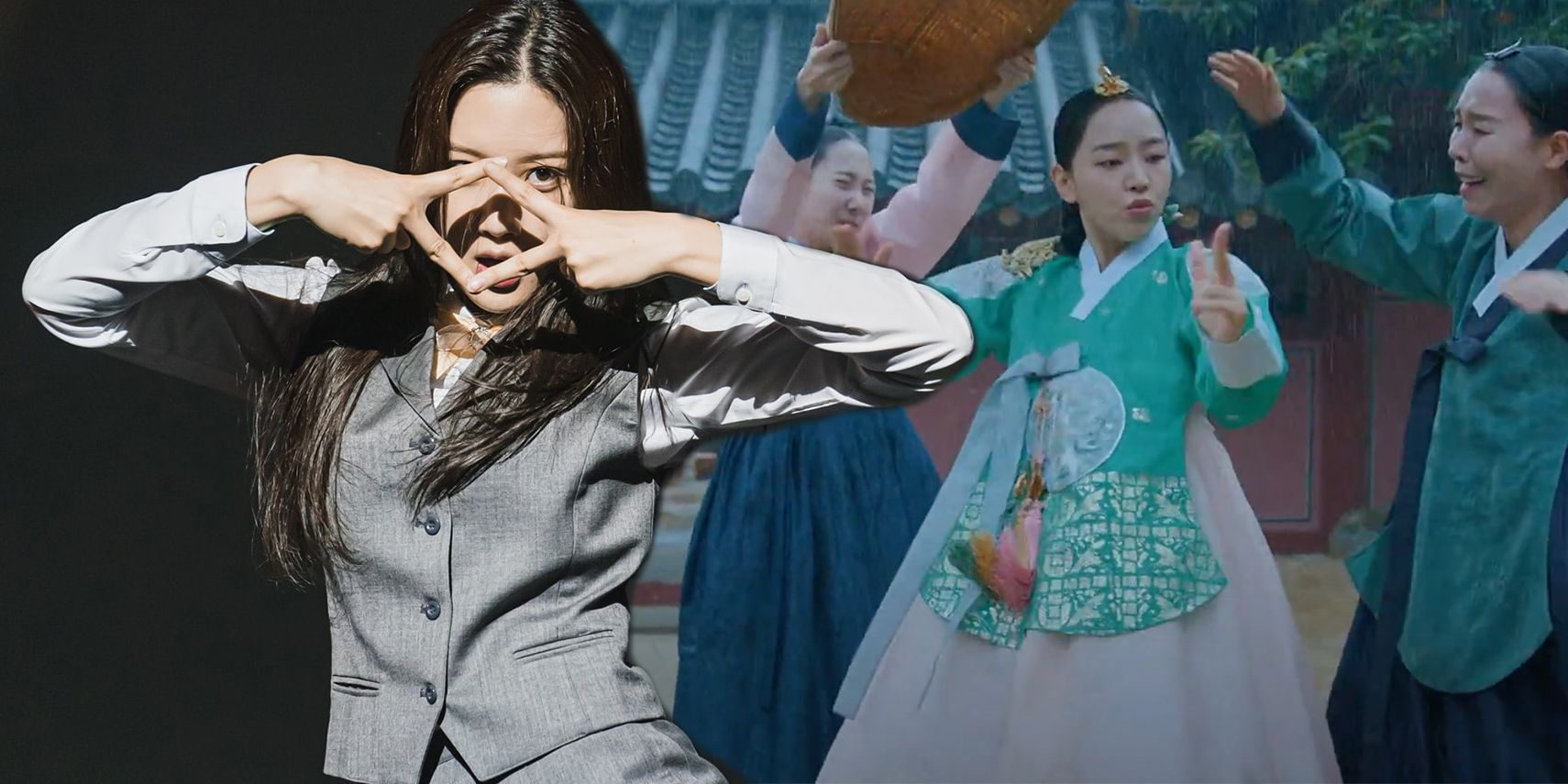 Soo-Kyung dance scene in True Beauty, Mr.Queen rain scene