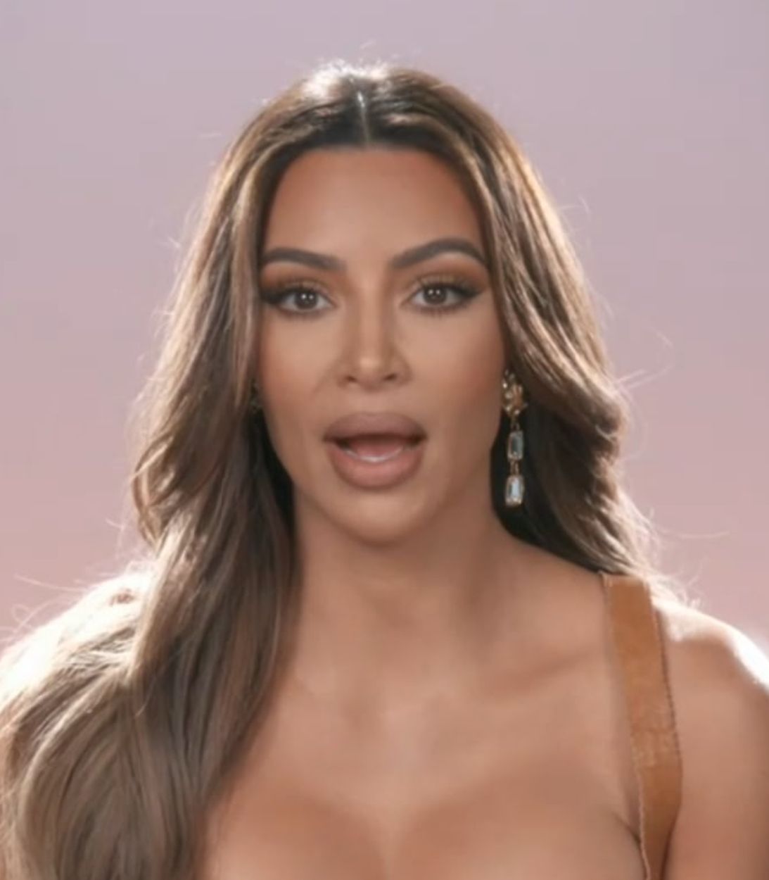 Kim Kardashian on Keeping Up With The Kardashians season 20 confessional vertical