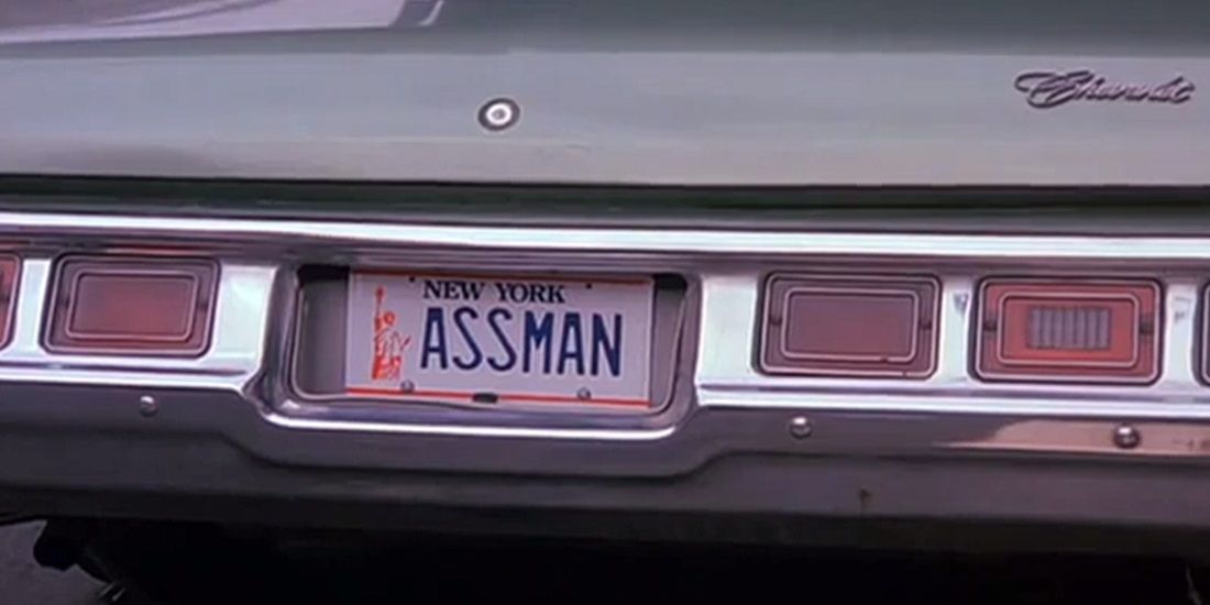 Kramer's vanity plates in Seinfeld