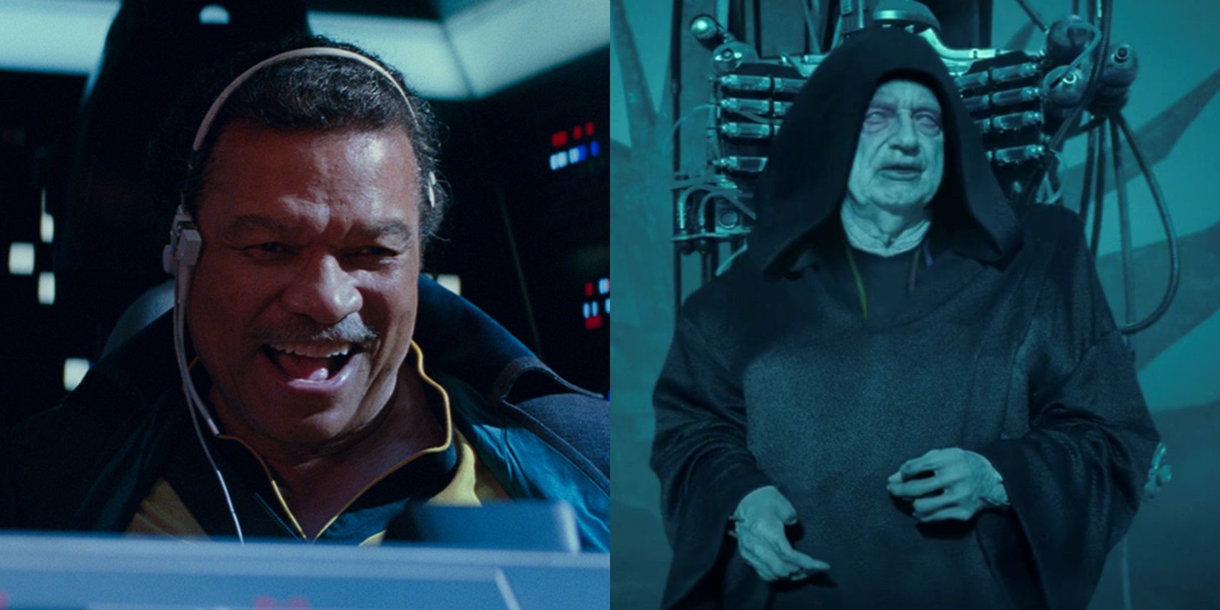Lando and Palpatine in The Rise of Skywalker