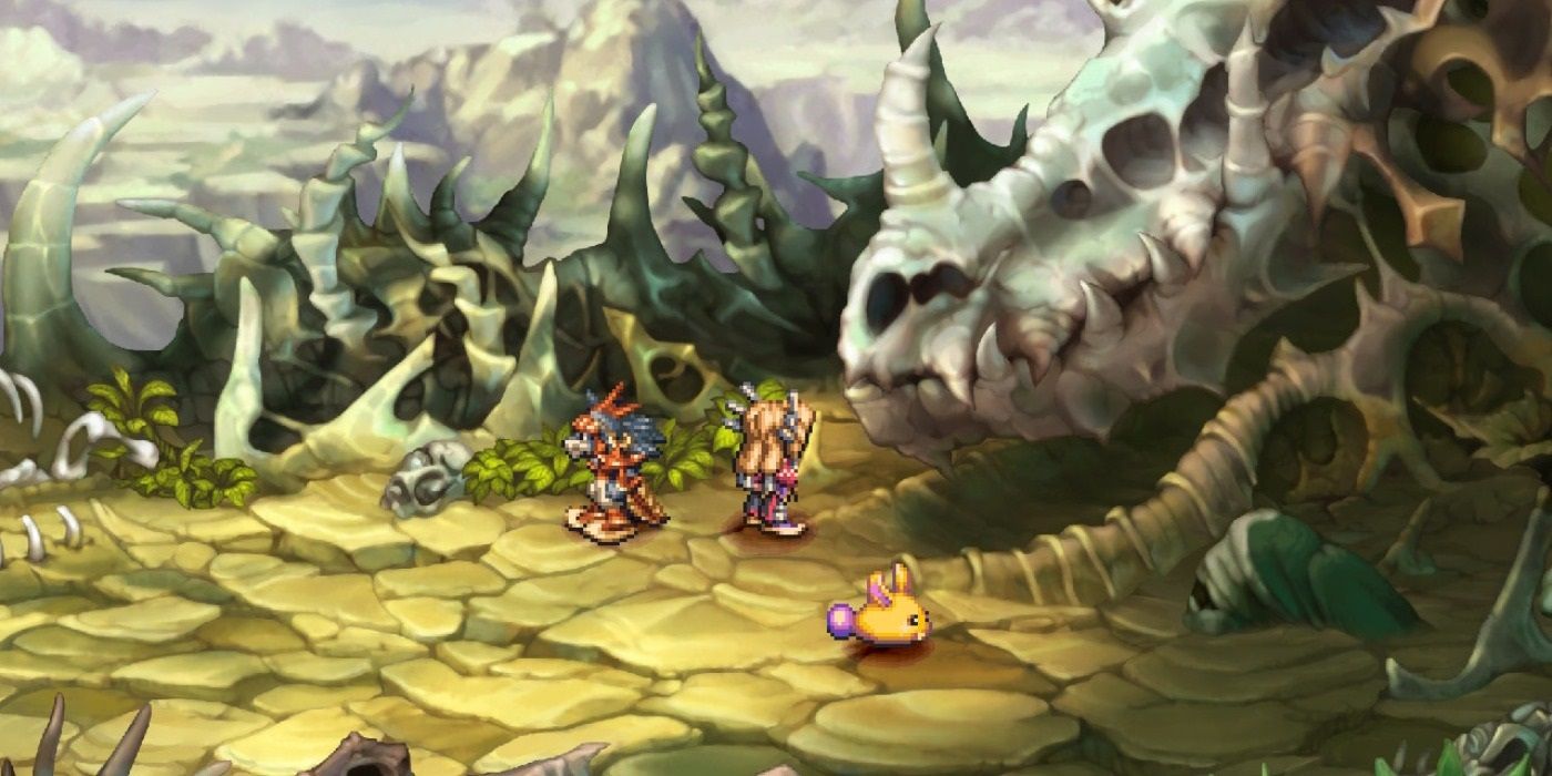 Legend of Mana Skeleton Graveyard