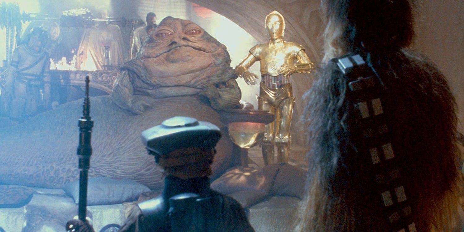 Leia Disguised As Boushh In Jabba's Palace In Star Wars: Return of the Jedi